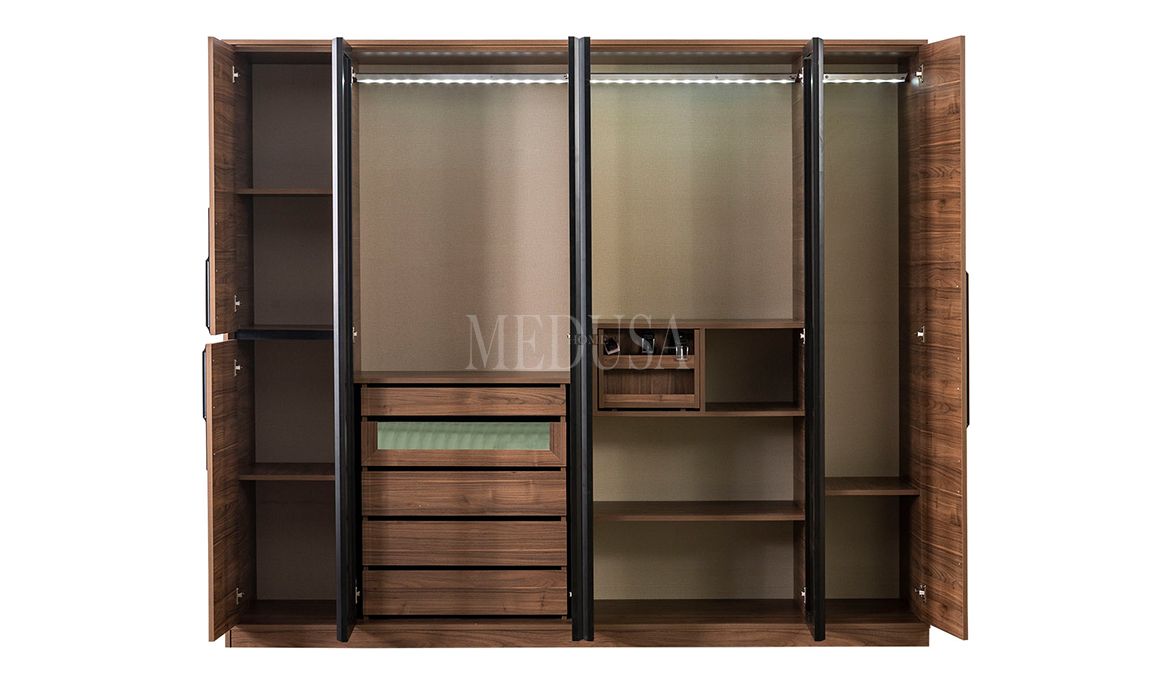 Medusa Home Mobilya - Liva Ceviz Yatak Odası