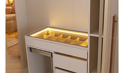 Medusa Home Mobilya - Livia 6 Kapaklı Akordiyon Gardırop