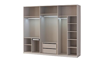 Medusa Home Mobilya - Livia 6 Kapaklı Menteşeli Gardırop