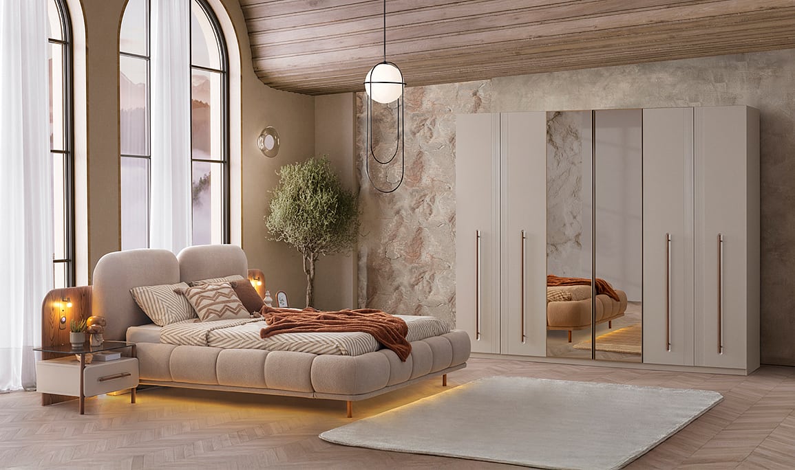 Medusa Home Mobilya - Livia 6 Kapaklı Yatak Odası
