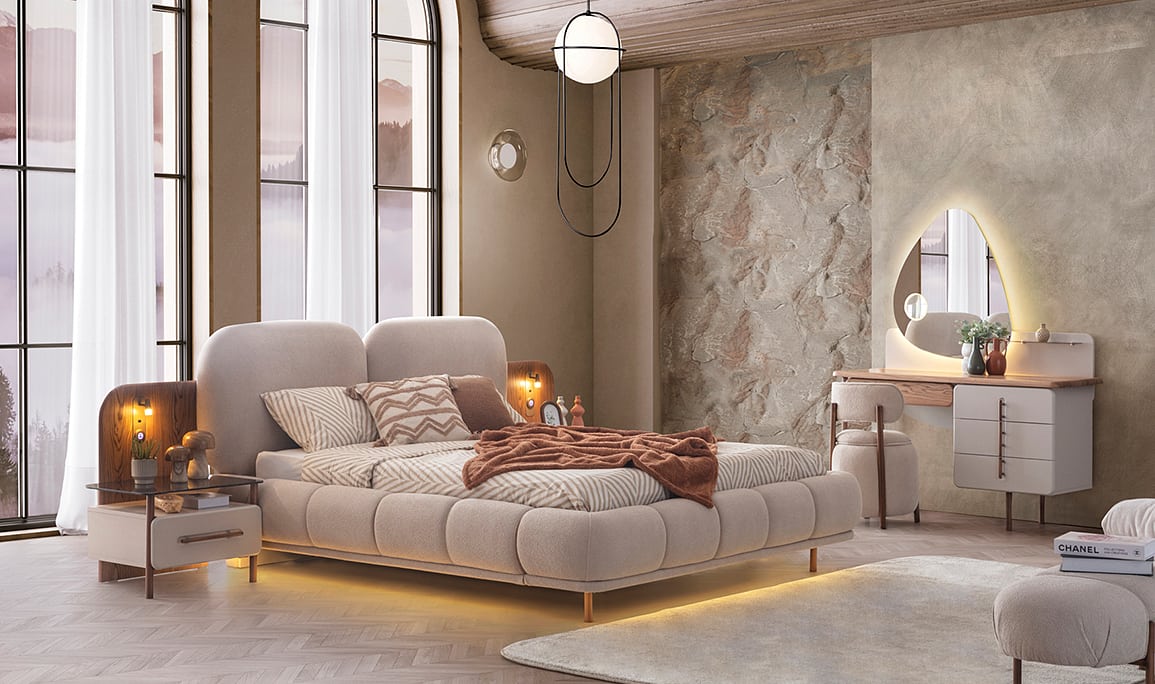 Medusa Home Mobilya - Livia 6 Kapaklı Yatak Odası
