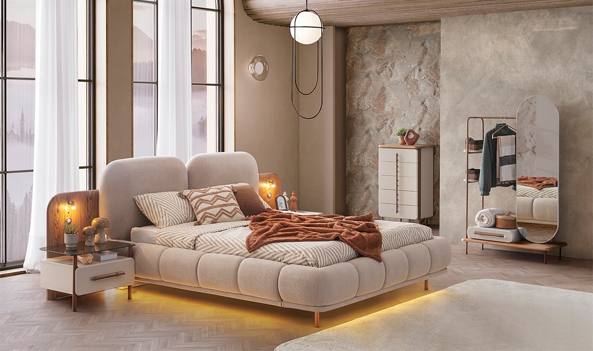 Medusa Home Mobilya - Livia 6 Kapaklı Yatak Odası