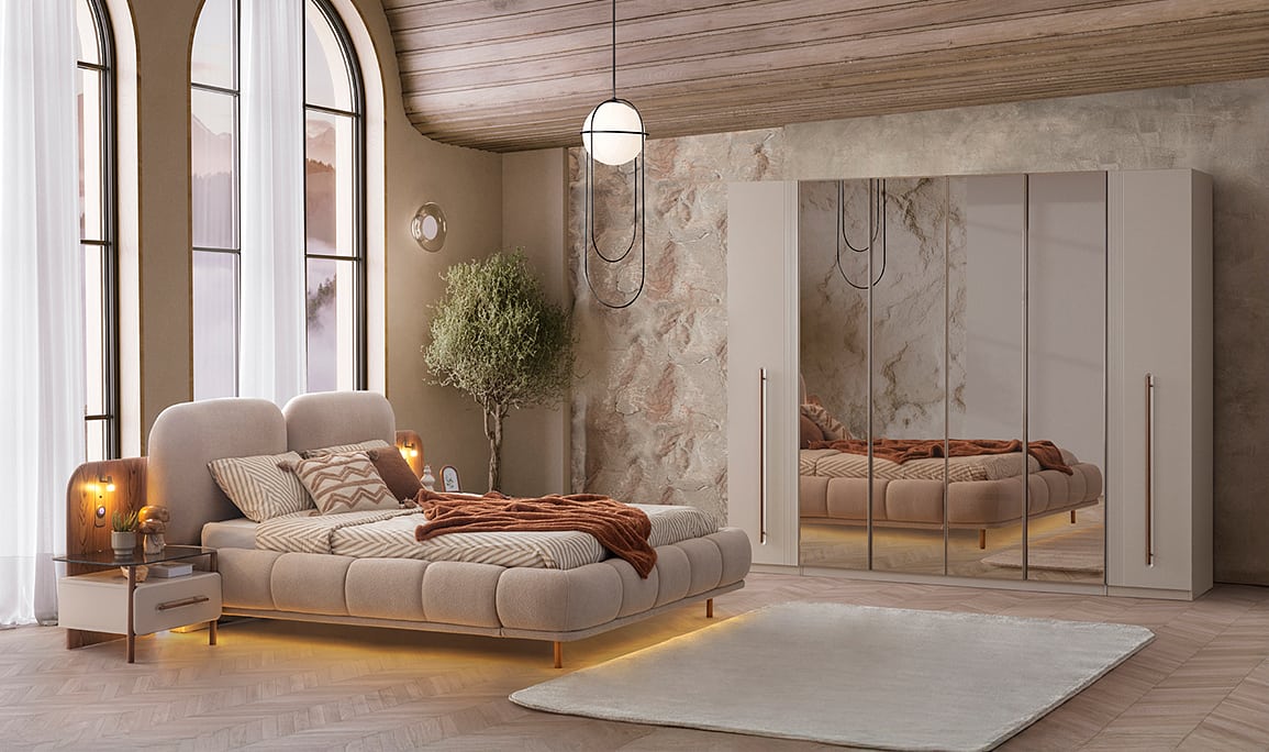 Medusa Home Mobilya - Livia Akordiyon Yatak Odası