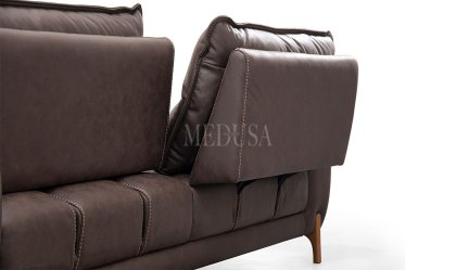 Medusa Home Mobilya - Livio Üçlü Koltuk Antrasit