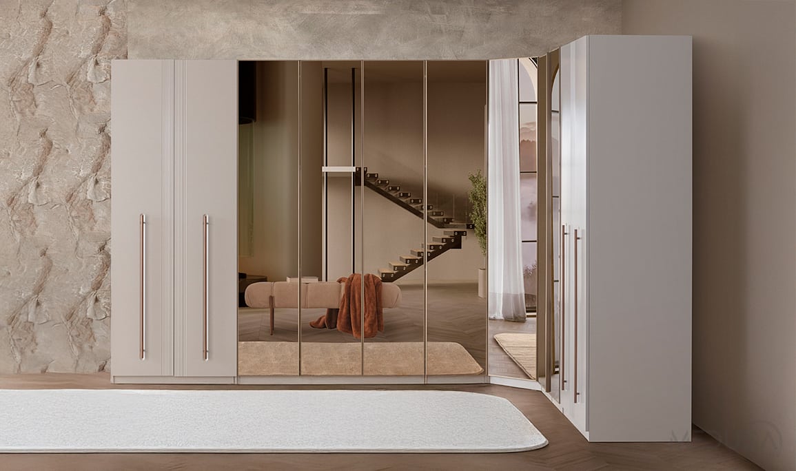 Medusa Home Mobilya - Liyora Köşe Gardırop