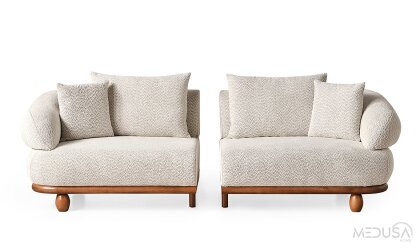 Medusa Home Mobilya - Lizbon Üçlü Koltuk