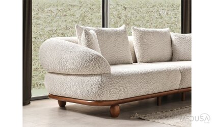 Medusa Home Mobilya - Lizbon Üçlü Koltuk