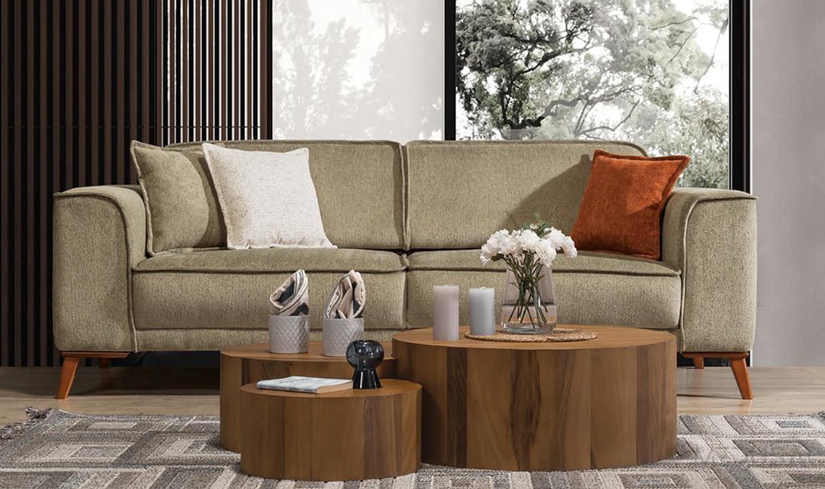 Medusa Home Mobilya - Lofa Üçlü Koltuk