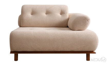 Medusa Home Mobilya - Lois Alba Üçlü Koltuk - Ara Sehpalı