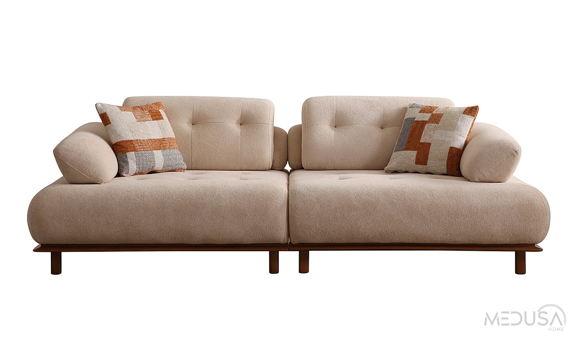Medusa Home Mobilya - Lois Alba Üçlü Koltuk