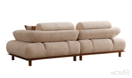Medusa Home Mobilya - Lois Alba Üçlü Koltuk