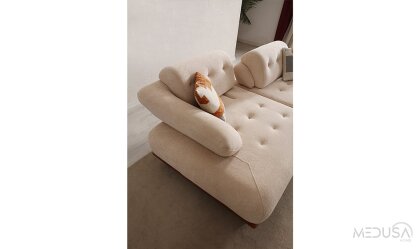 Medusa Home Mobilya - Lois Alba Üçlü Koltuk