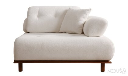 Medusa Home Mobilya - Lois Noa Üçlü Koltuk - Ara Sehpalı