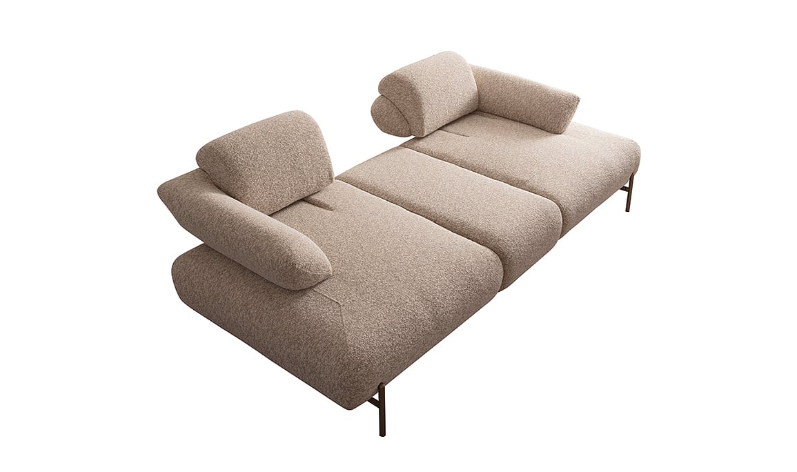 Medusa Home Mobilya - Lois Premium Sehpalı Üçlü Koltuk