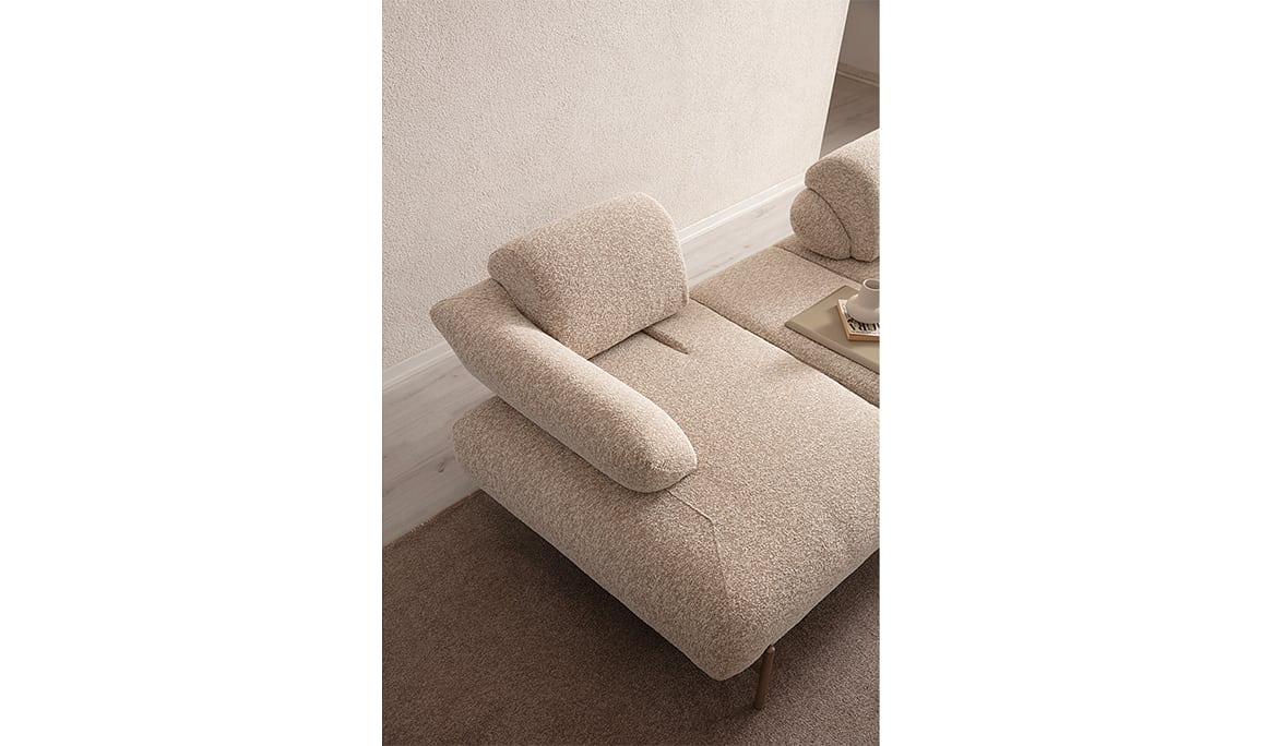 Medusa Home Mobilya - Lois Premium Sehpalı Üçlü Koltuk