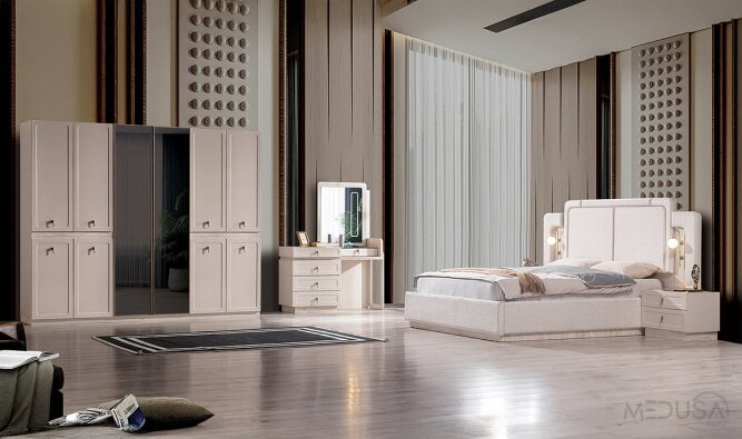 Medusa Home Mobilya - Lora Yatak Odası - Modern Yatak Odası