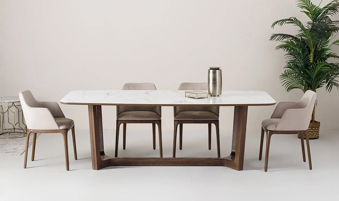Medusa Home Mobilya - Loran Seramik Yemek Masası