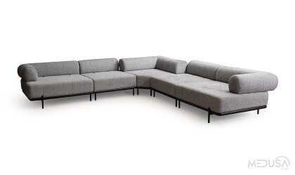 Medusa Home Mobilya - Loren Antrasit Köşe Takımı