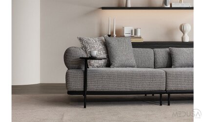 Medusa Home Mobilya - Loren Antrasit Köşe Takımı