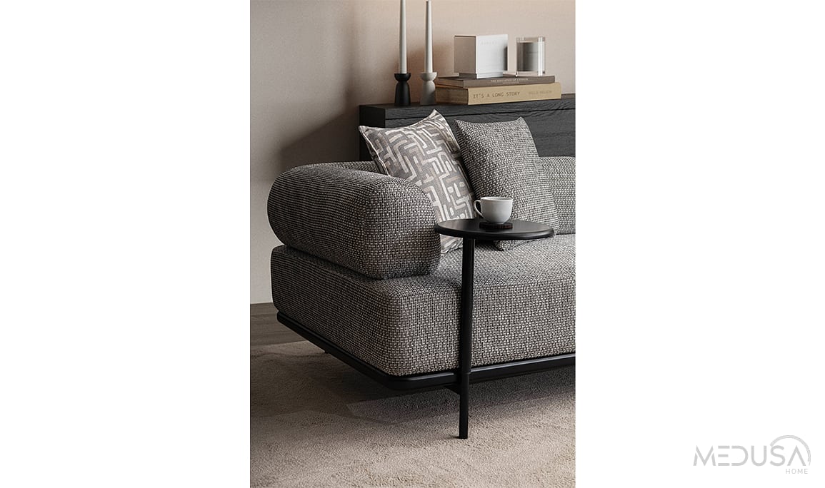 Medusa Home Mobilya - Loren Antrasit Köşe Takımı