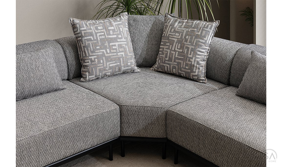 Medusa Home Mobilya - Loren Antrasit Köşe Takımı