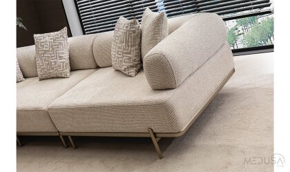 Medusa Home Mobilya - Loren Krem Köşe Takımı