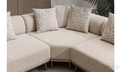 Medusa Home Mobilya - Loren Krem Köşe Takımı