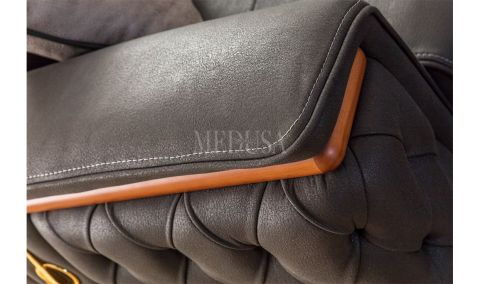 Medusa Home Mobilya - Lorenza Üçlü Koltuk Antrasit