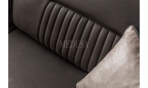 Medusa Home Mobilya - Lorenza Üçlü Koltuk Antrasit