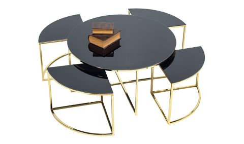 Medusa Home Mobilya - Lorika Gold Orta Sehpa