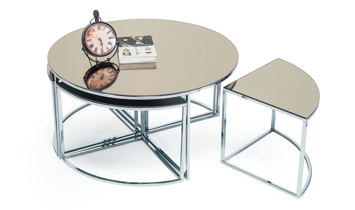 Medusa Home Mobilya - Lorika Silver Orta Sehpa