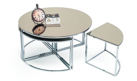 Medusa Home Mobilya - Lorika Silver Orta Sehpa