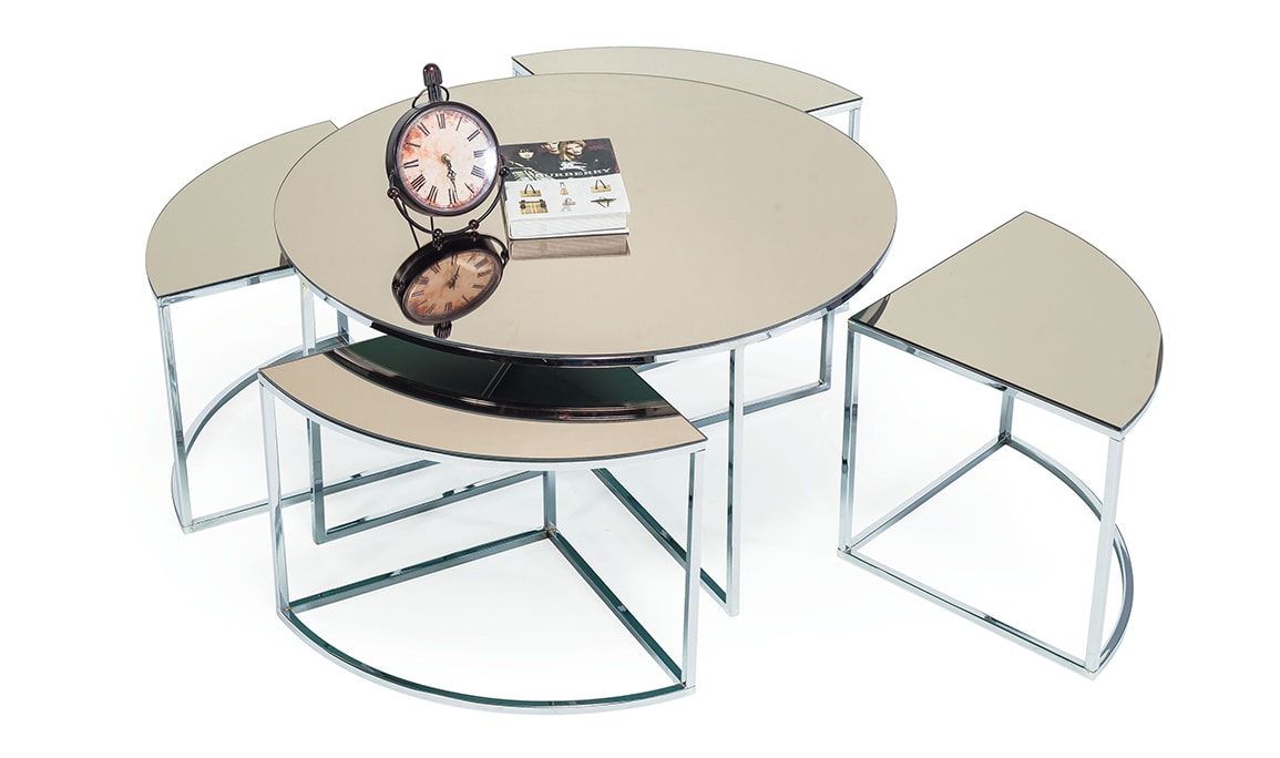 Medusa Home Mobilya - Lorika Silver Orta Sehpa