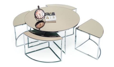 Medusa Home Mobilya - Lorika Silver Orta Sehpa