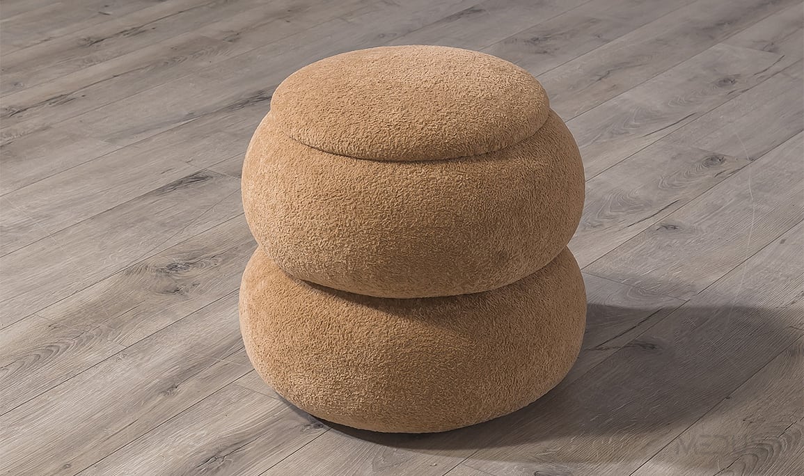 Medusa Home Mobilya - Losso Karamel Puf