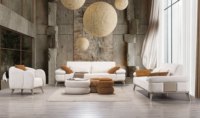 Medusa Home Mobilya - Losso Koltuk Takımı - Modern Koltuk Takımları