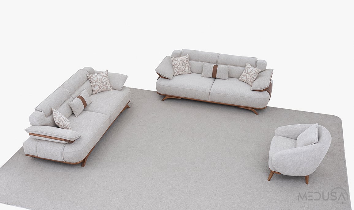 Medusa Home Mobilya - Lotis Kahve Koltuk Takımı