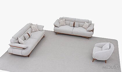 Medusa Home Mobilya - Lotis Kahve Koltuk Takımı