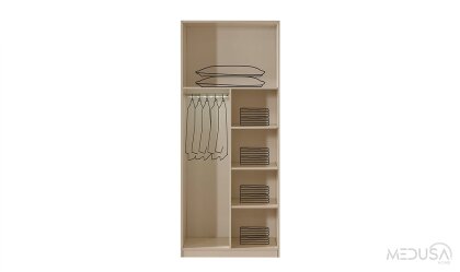 Medusa Home Mobilya - Lotus 6 Kapaklı Gardırop