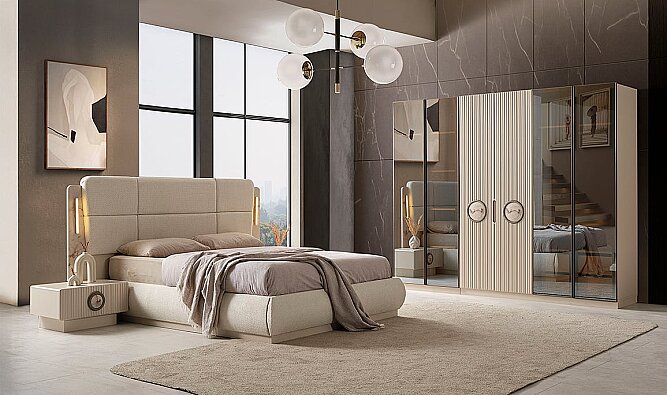 Lotus Duo Mirror Yatak Odası