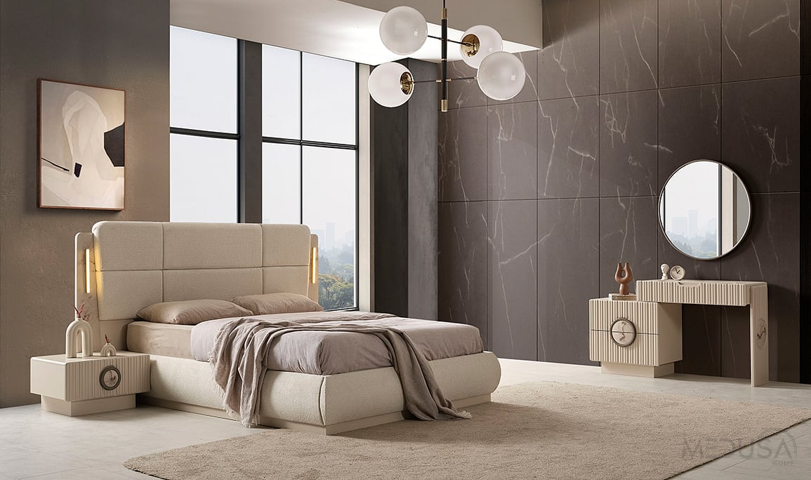 Medusa Home Mobilya - Lotus Duo Mirror Yatak Odası