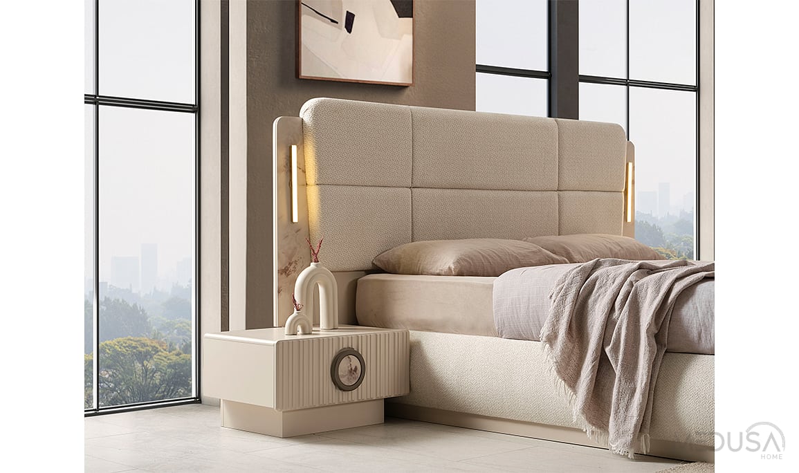 Medusa Home Mobilya - Lotus Duo Mirror Yatak Odası