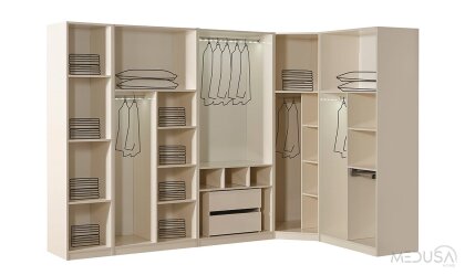 Medusa Home Mobilya - Lotus Köşe Gardırop