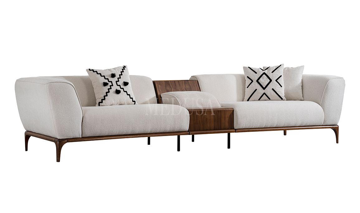 Medusa Home Mobilya - Lotus Plus Üçlü Koltuk (Sehpalı)