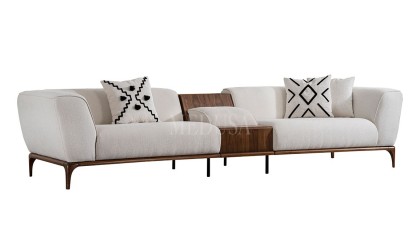 Medusa Home Mobilya - Lotus Plus Üçlü Koltuk (Sehpalı)