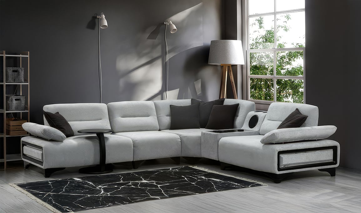 Medusa Home Mobilya - Lotus Ses Sistemli Köşe Takımı