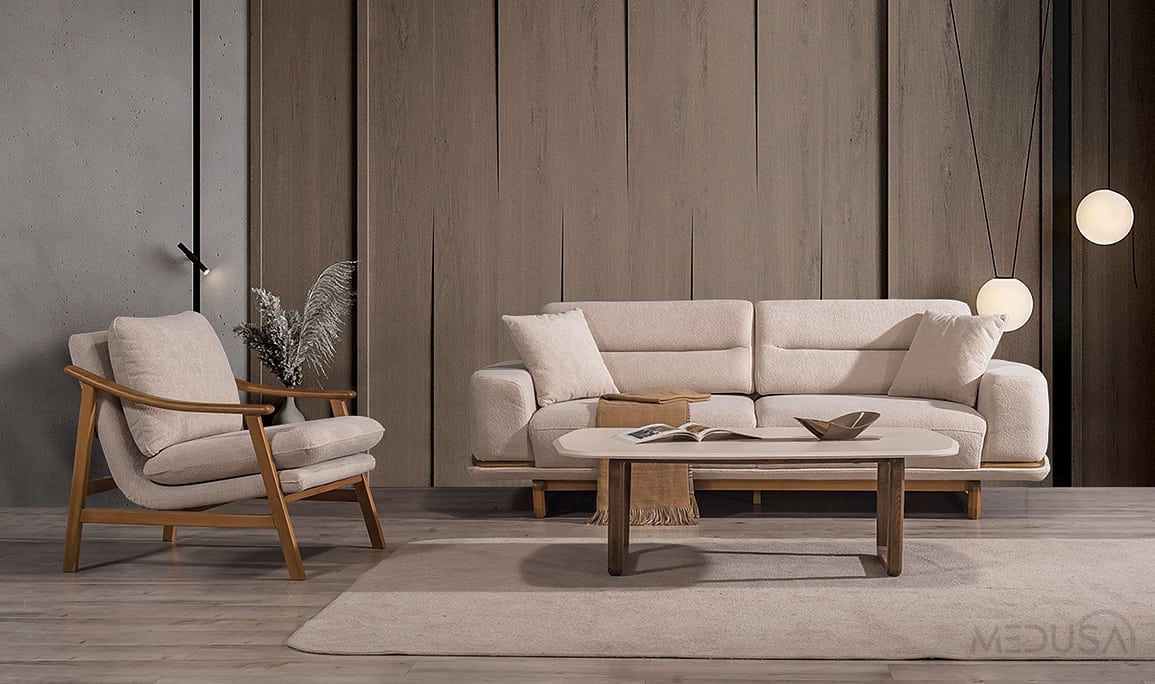 Medusa Home Mobilya - Lotus Üçlü Koltuk