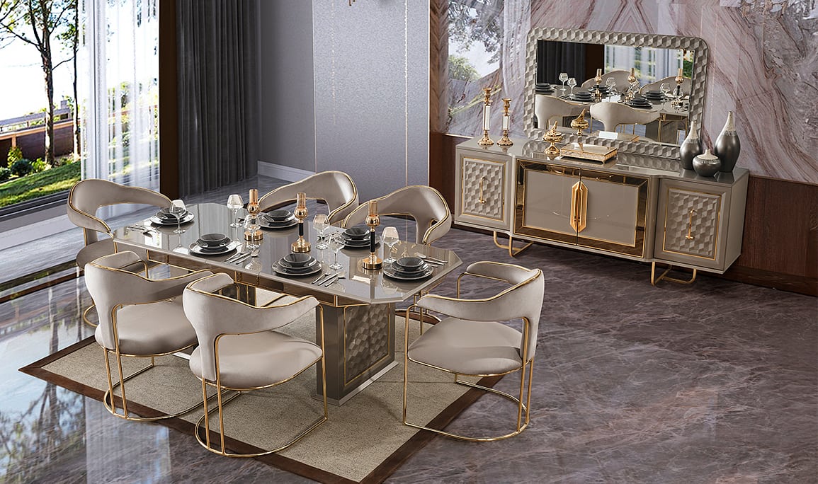 Medusa Home Mobilya - Lounge Luxury Yemek Odası