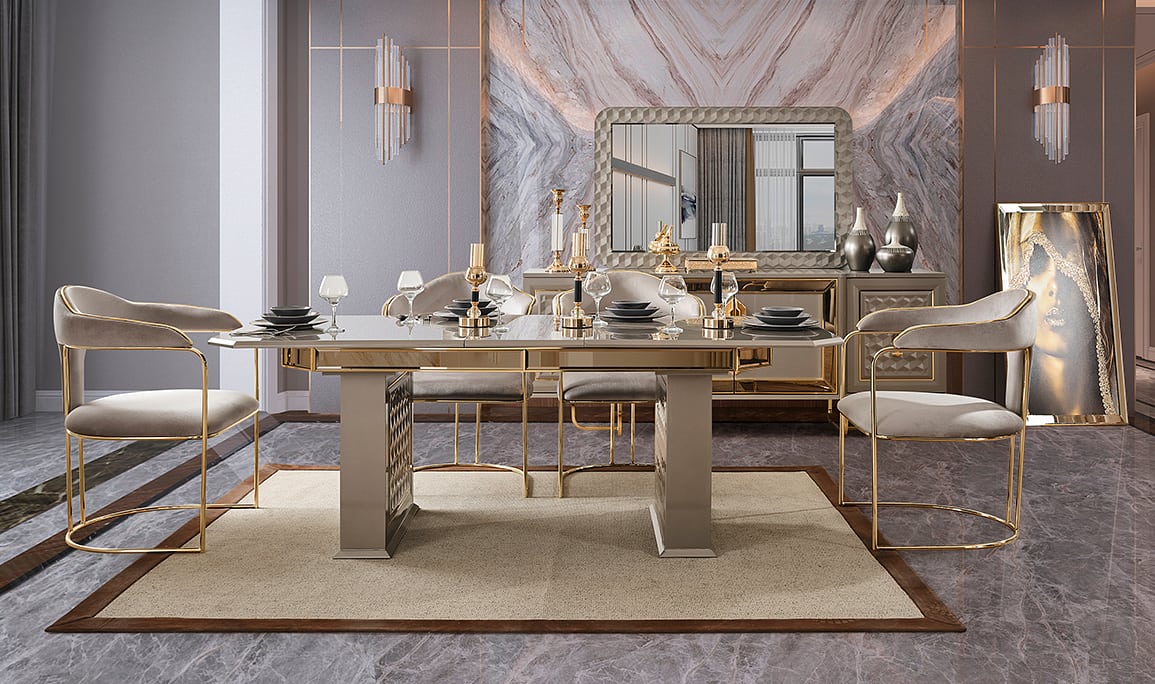 Medusa Home Mobilya - Lounge Luxury Yemek Odası