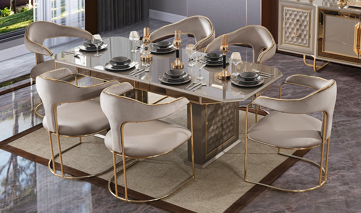 Medusa Home Mobilya - Lounge Luxury Yemek Odası